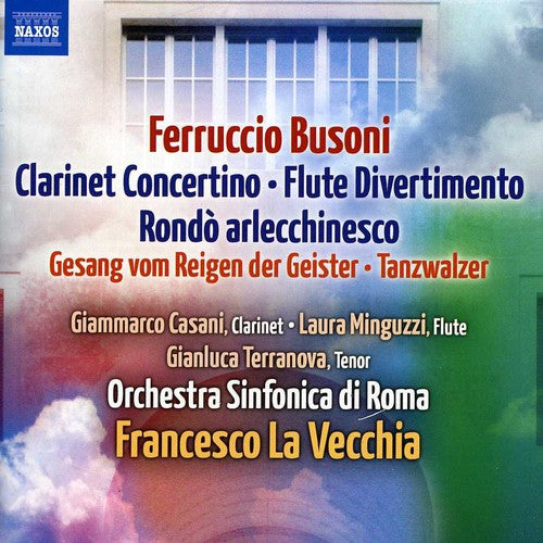 the album cover for G. MARTUCCI - Clarinet Concertino / Flute Divertimento / Rondo