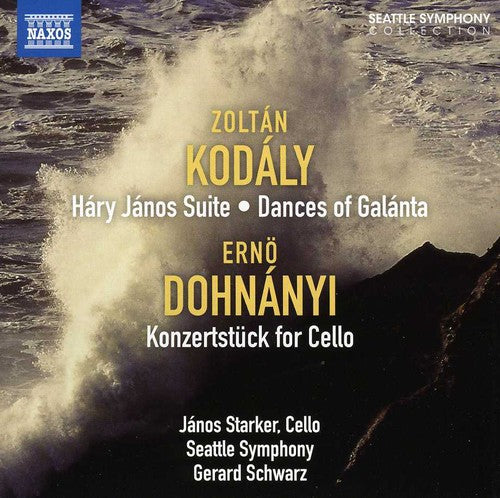 the album cover for Seattle Symphony - Harry Janos Suite / Konzertstuck for Cello & Orch