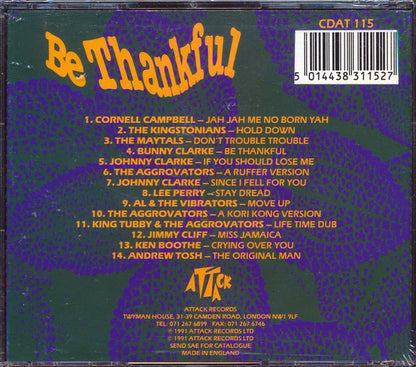 Various - Be Thankful Music CD