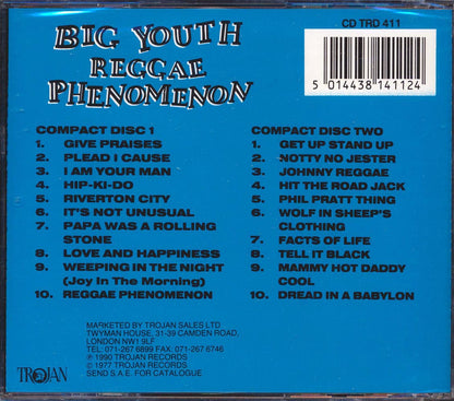 Big Youth - Reggae Phenomenon (20 tracks) (2xCD) Music CD