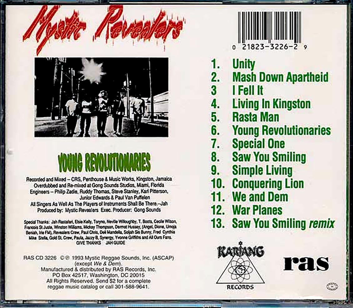 Mystic Revealers - Young Revolutionaries Music CD