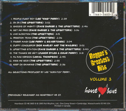Lee Perry, Jr. Byles, Bob Marley, Etc. - Reggae's Greatest Hits 3 (marked/ltd stock) Music CD