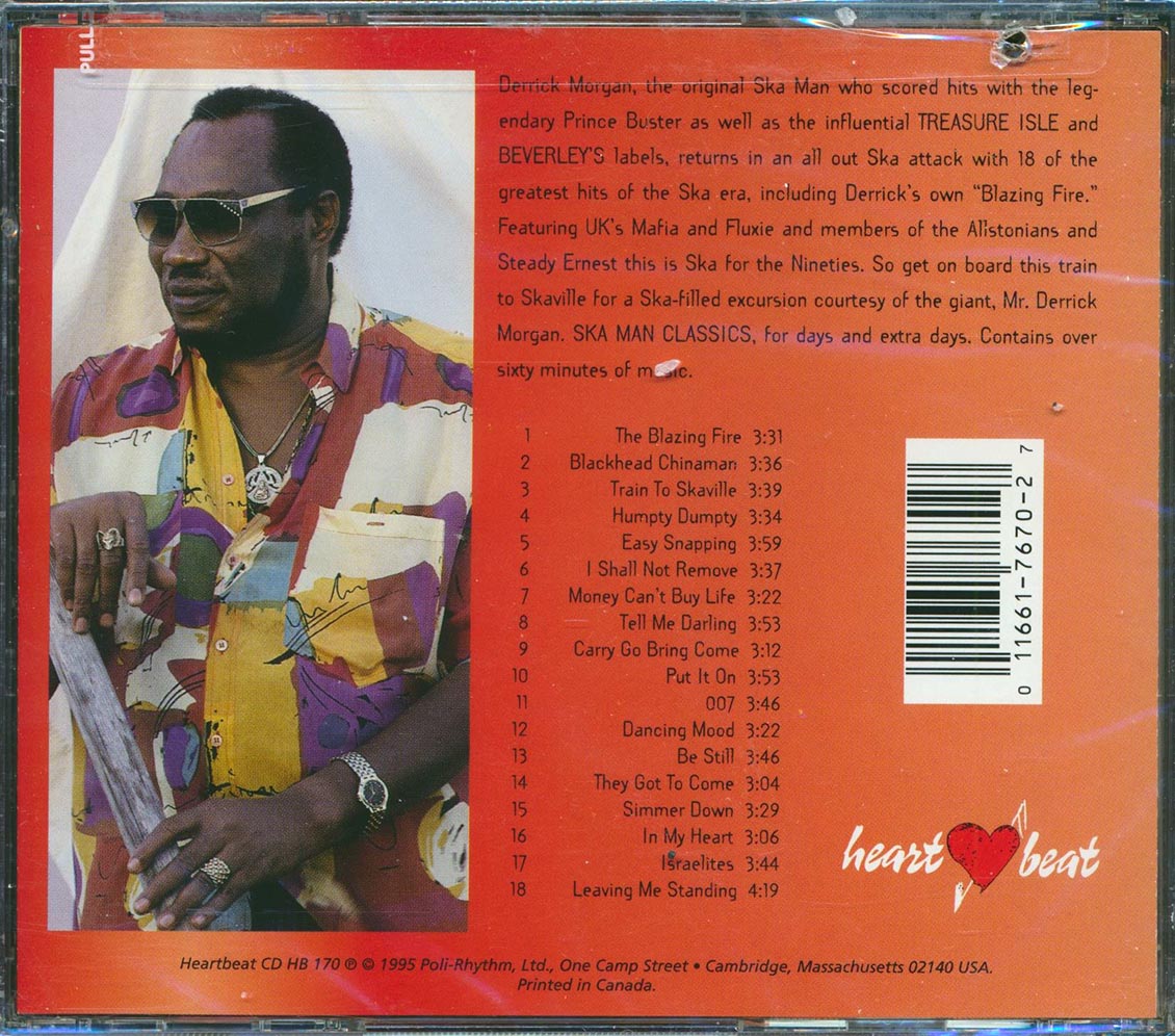 Derrick Morgan - Ska Man Classics (marked/ltd stock) Music CD