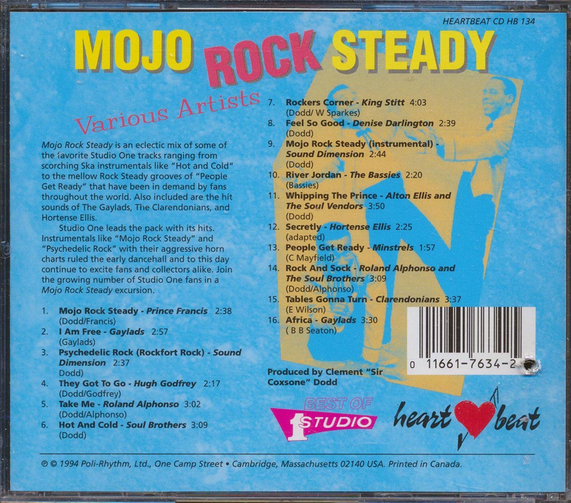Sound Dimension, Roland Alphonso, King Stitt, Etc. - Mojo Rock Steady (marked/ltd stock) Music CD