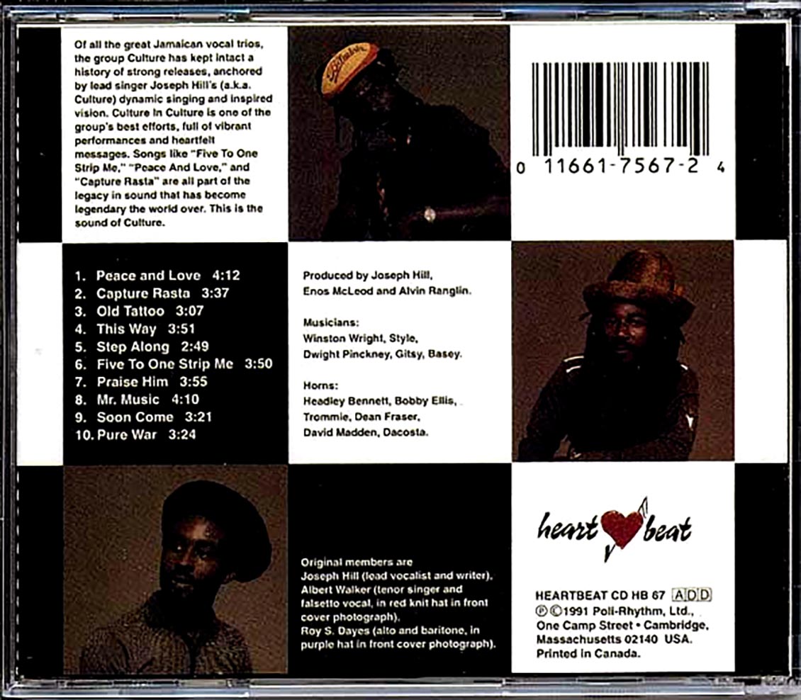 Culture - In Culture (marked/ltd stock) Music CD