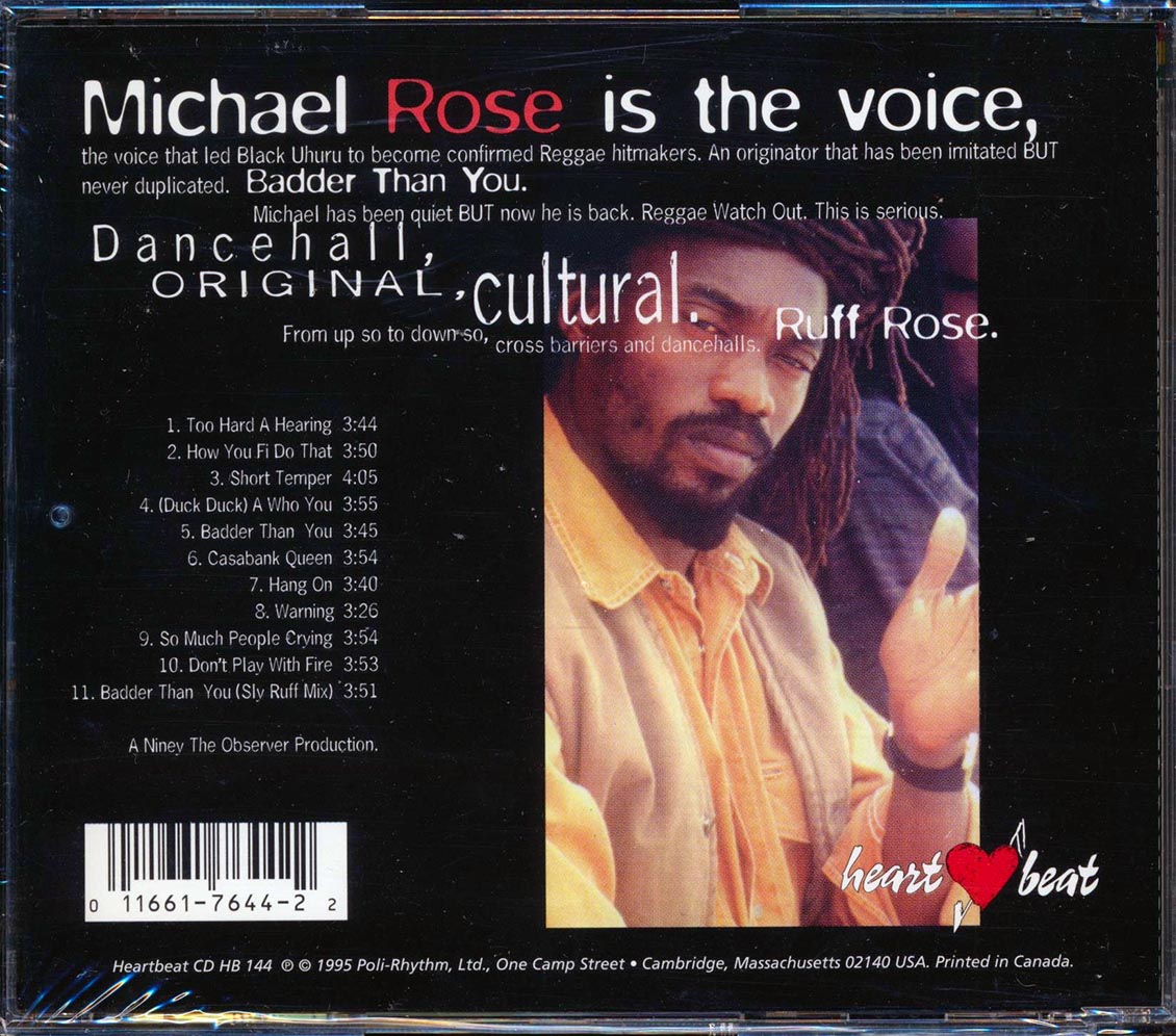 Michael Rose - Michael Rose (marked/ltd stock) Music CD