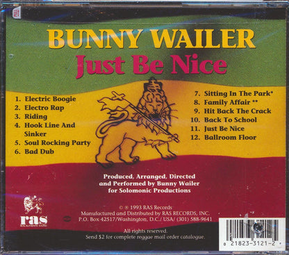 Bunny Wailer - Just Be Nice (marked/ltd stock) Music CD