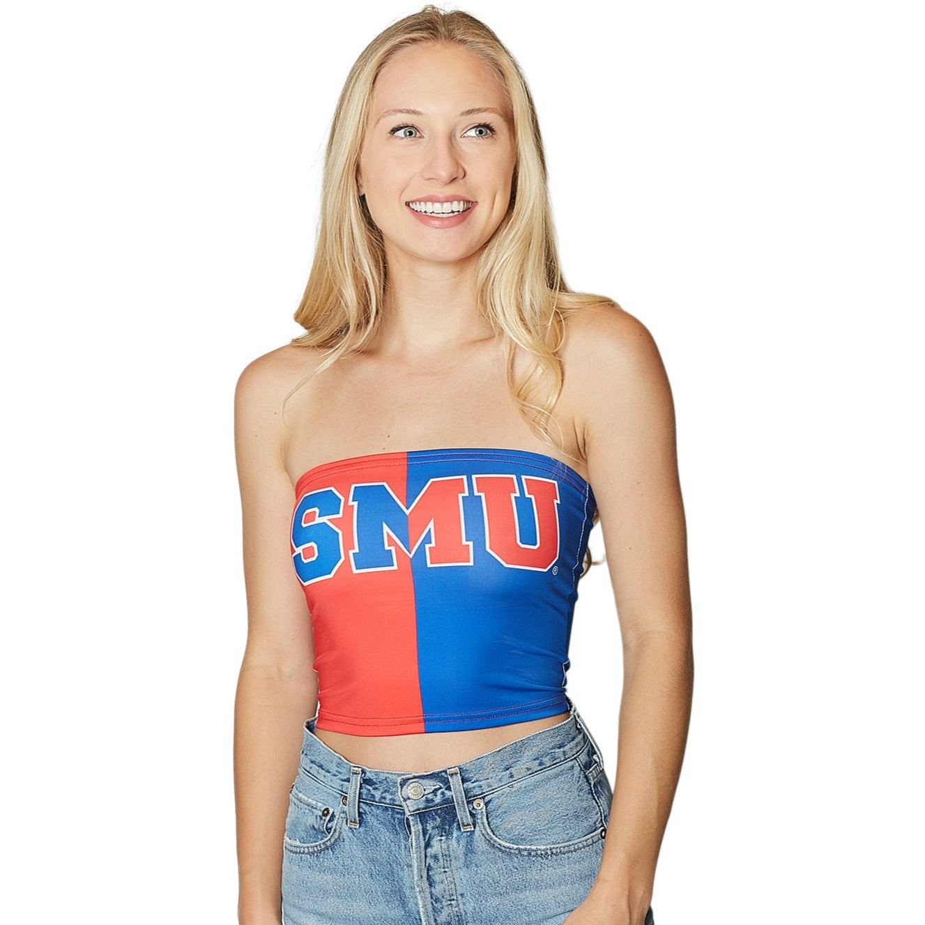 SMU Mustangs Two Tone Womens Tube Top Officially Licensed