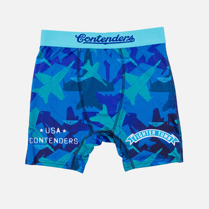 Top Gun Maverick Fightertown Kids Youth Brief Shorts Blue