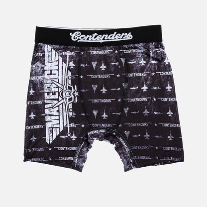 Top Gun Maverick Grunge Kids Youth Brief Shorts Black