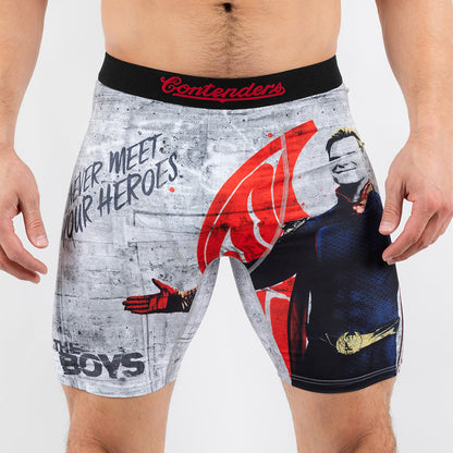 The Boys Never Meet Your Heroes Mens Brief Shorts Grey