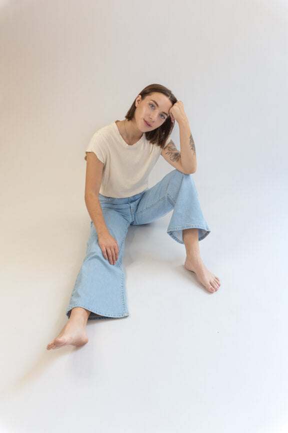 PORTER BLUE X PEOPLE OF LEISURE - Rebel Wide Leg Noa Wash