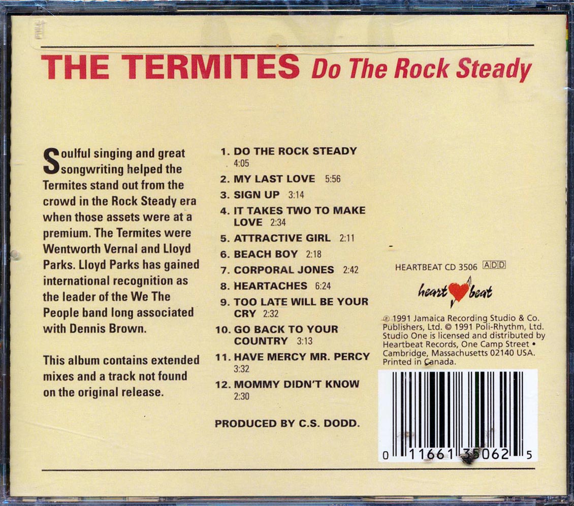 The Termites - Do The Rock Steady: Presenting The The Termites Music CD