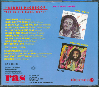 Freddie McGregor - All In The Same Boat (marked/ltd stock) Music CD