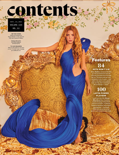 Billboard - 23.09.23 Edition: Latin Power Players, Hits Don’t Lie, Shakira Channeled Her Pain Into Music & Struck Gold, The TikTok Billboard Top 50, The Guide To Latin Music Week, Marshmello & More!