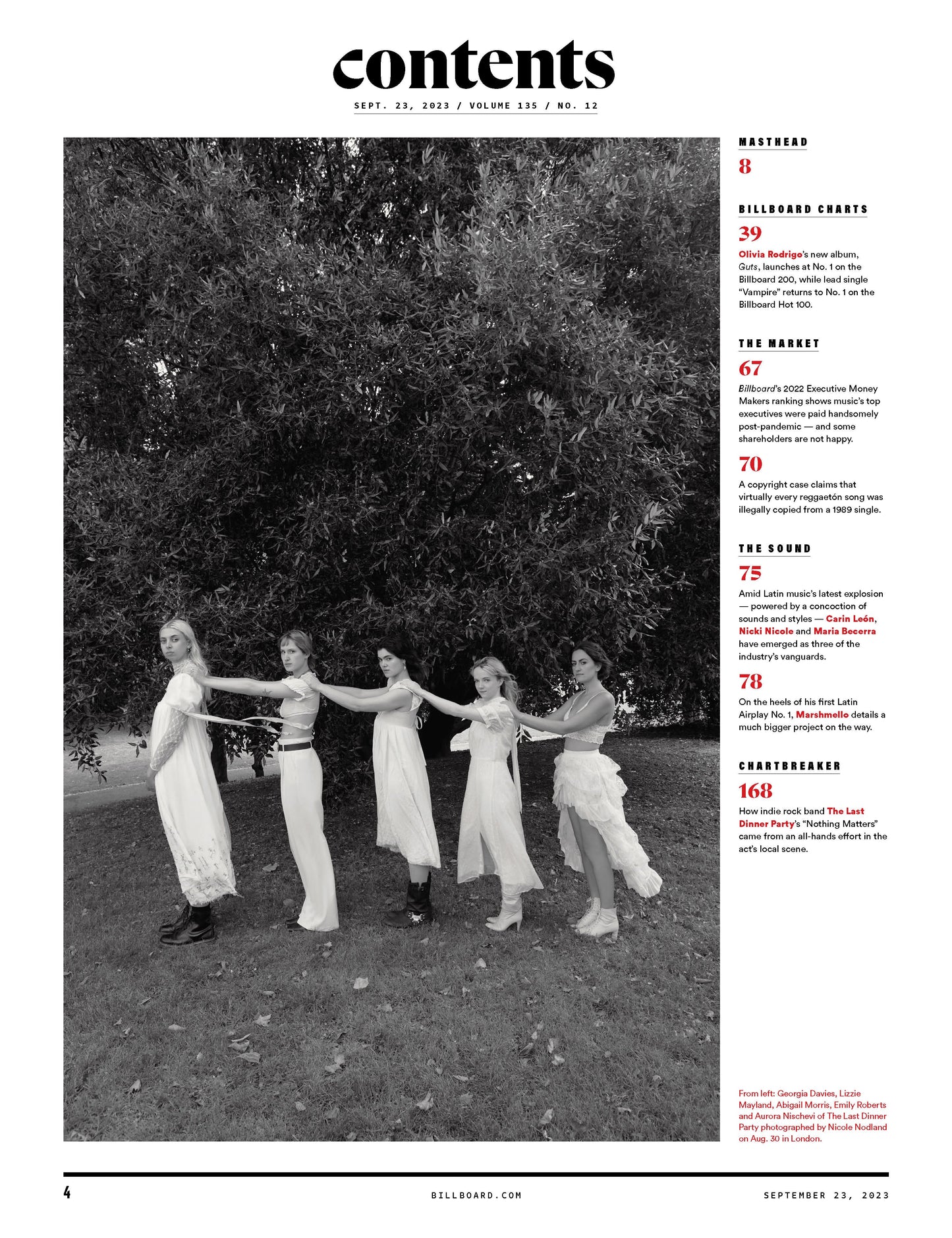 Billboard - 23.09.23 Edition: Latin Power Players, Hits Don’t Lie, Shakira Channeled Her Pain Into Music & Struck Gold, The TikTok Billboard Top 50, The Guide To Latin Music Week, Marshmello & More!