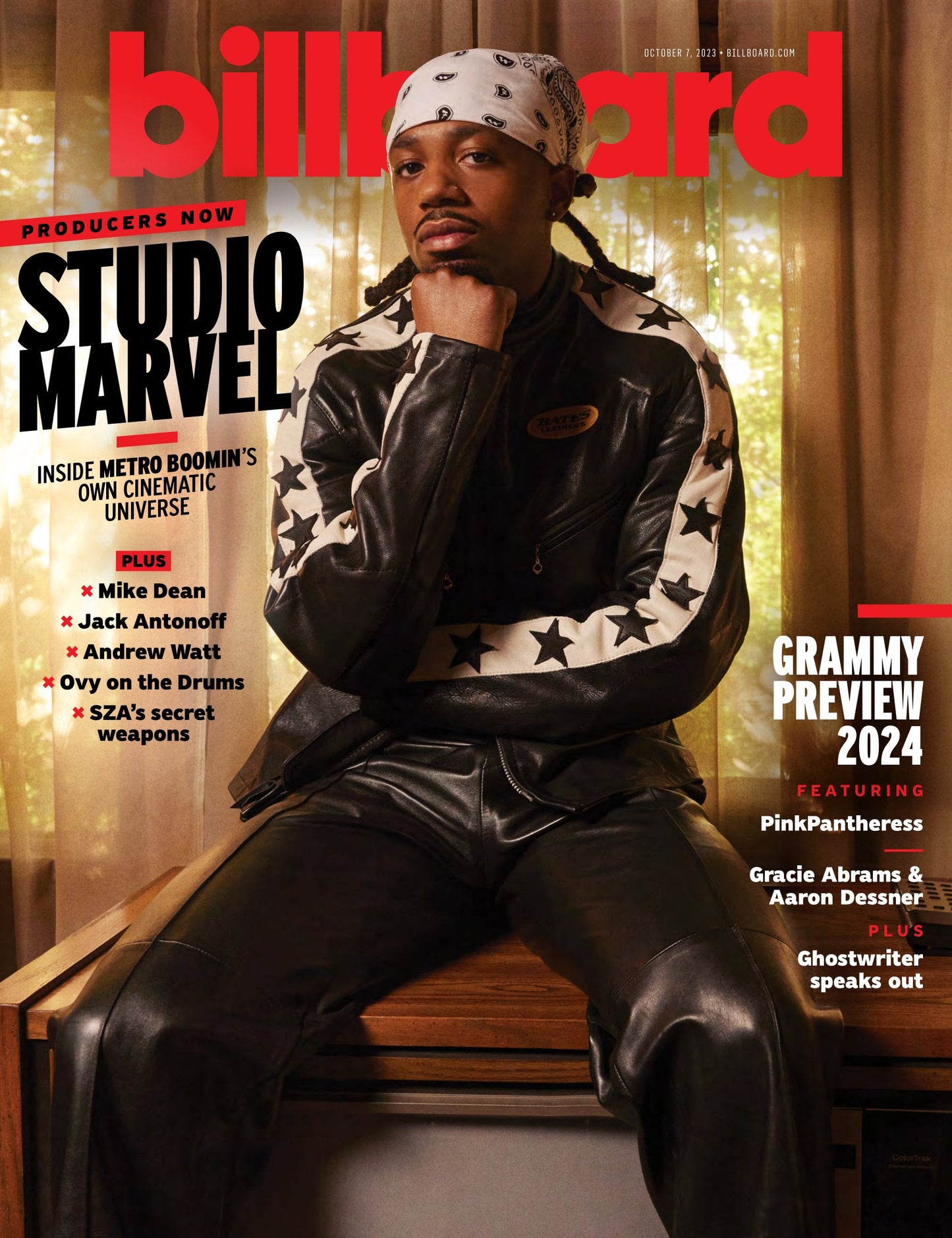 Billboard - 23.10.07 Edition: Producers Now Studio Marvel, Inside Metro Boomin's Own Cinematic Universe, Grammy Preview 2024, Jack Antonoff, Andrew Watt, Gracie Abrams, Ghostwriter Speaks Out & More!