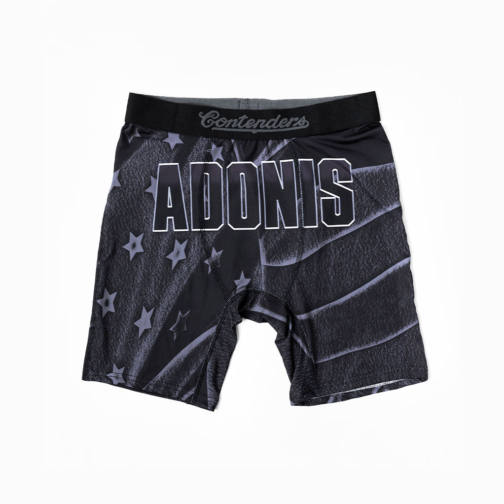 Creed III 'Adonis' Black Flag Mens Brief Shorts Black