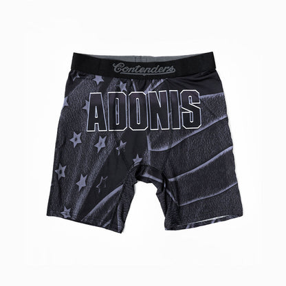 Creed III 'Adonis' Black Flag Mens Brief Shorts Black