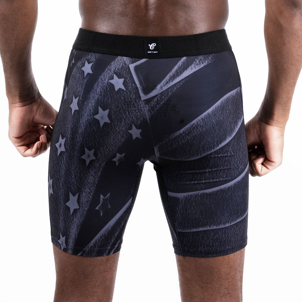 Creed III 'Adonis' Black Flag Mens Brief Shorts Black