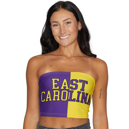 ECU Pirates Two Tone Womens Tube Top Officially Licensed