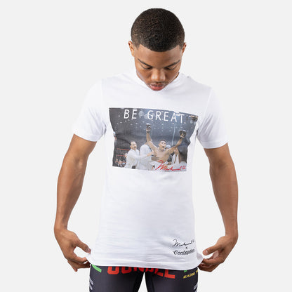 Muhammad Ali Be Great Mens T Shirt White