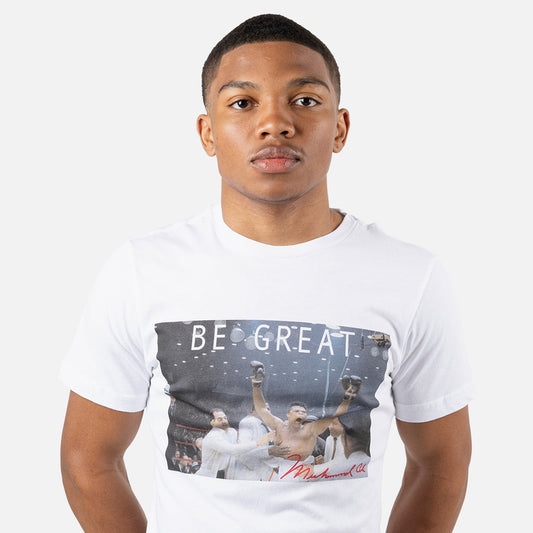 Muhammad Ali Be Great Mens T Shirt White