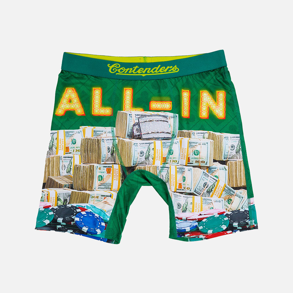 Daniel Negreanu All-In Mens Brief Shorts Green