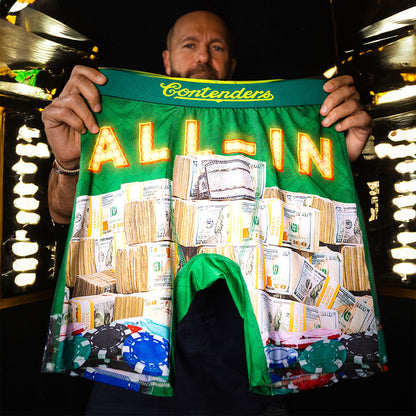 Daniel Negreanu All-In Mens Brief Shorts Green