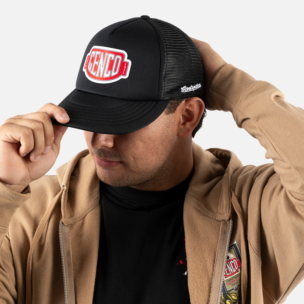 The Godfather Genco Olive Oil Trucker Snapback Hat Black