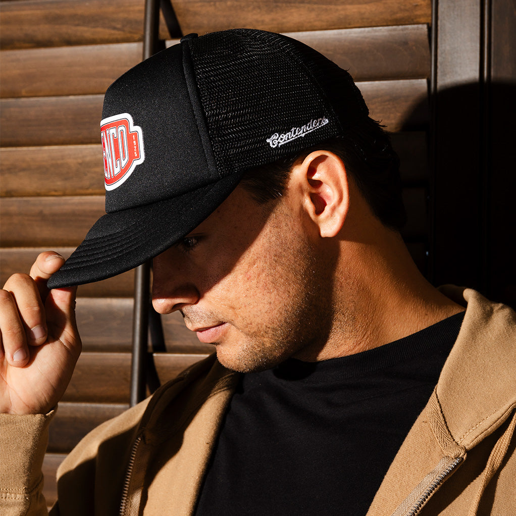 The Godfather Genco Olive Oil Trucker Snapback Hat Black