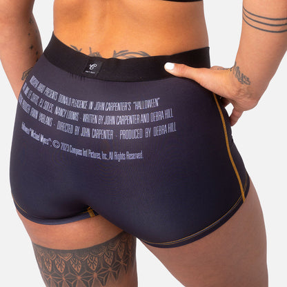 Halloween Poster Womens Boy Shorts Black