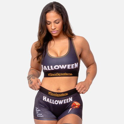 Halloween Poster Womens Boy Shorts Black