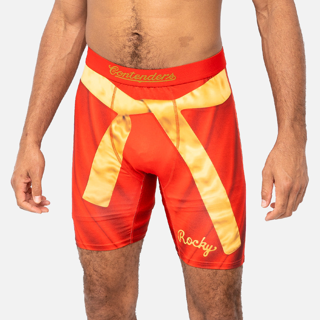 Rocky Shamrock Meats Mens Brief Shorts Red