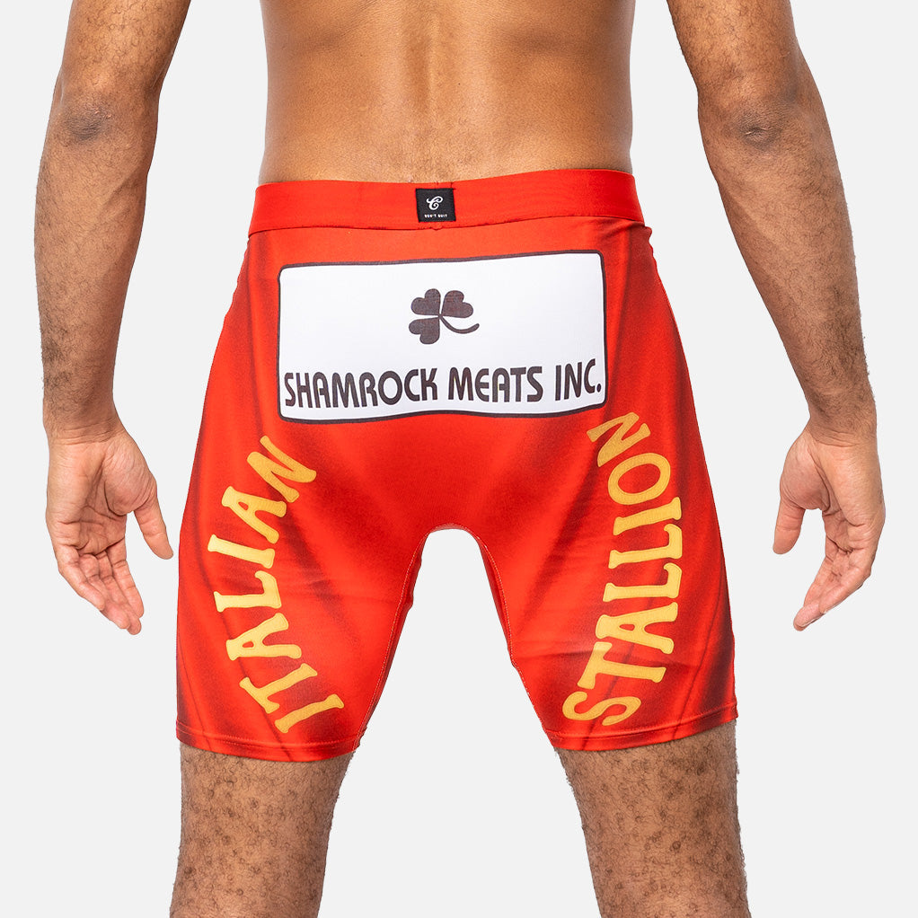 Rocky Shamrock Meats Mens Brief Shorts Red