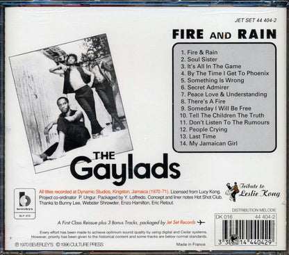 Gaylads - Fire & Rain (marked/ltd stock) Music CD