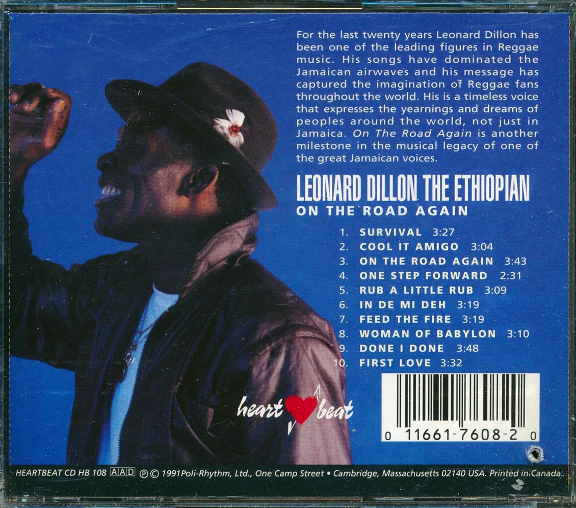 Leonard Dillon The Ethiopian - On The Road Again (marked/ltd stock) Music CD