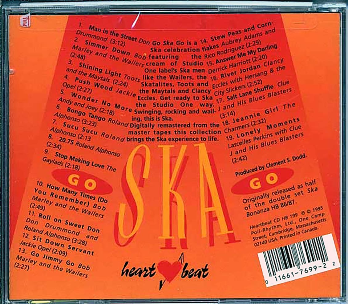 Don Drummond, Roland Alphonso, Derrick Harriott, Etc. - Go Ska Go (marked/ltd stock) Music CD