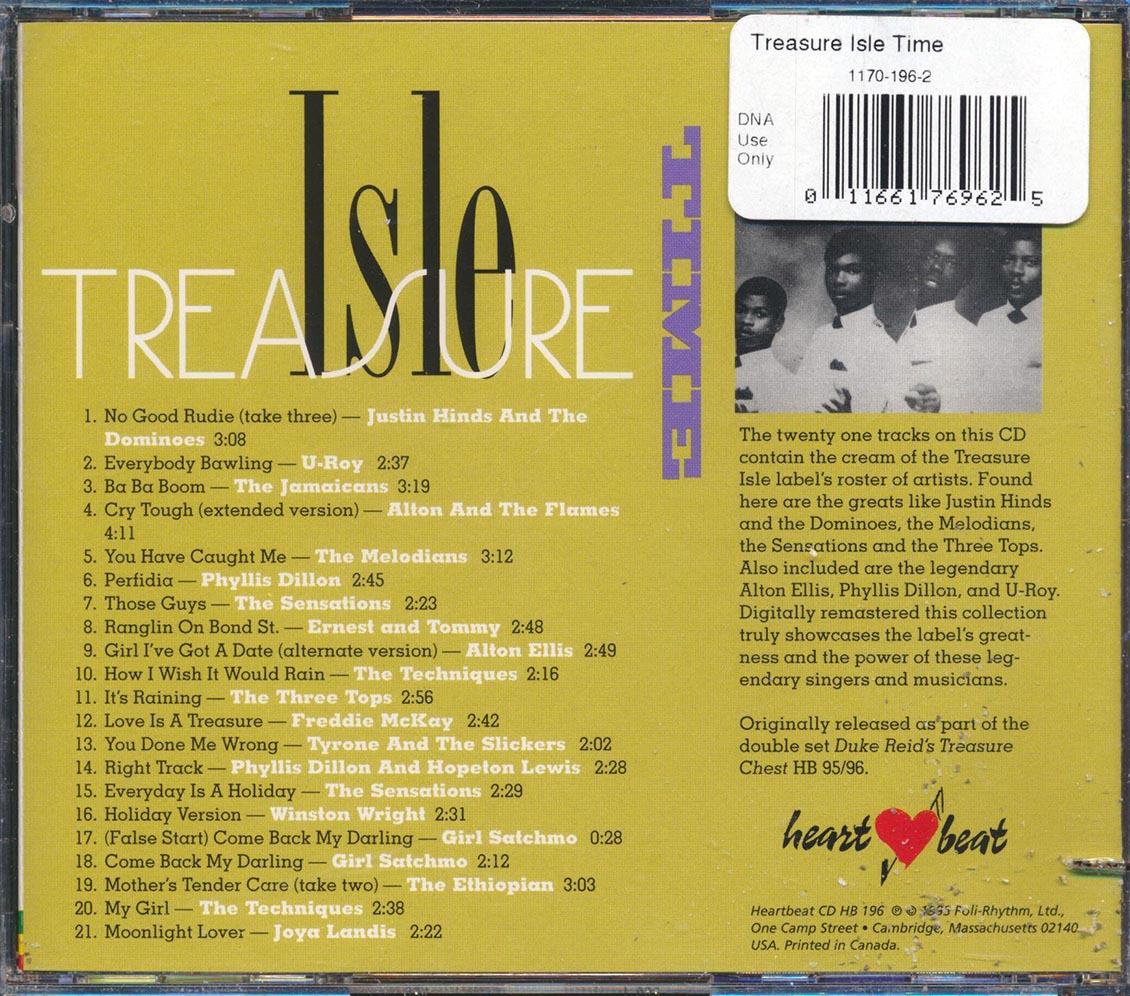 Phyllis Dillon, Alton Ellis, The Paragons, Melodians, Silvertones, Etc. - Treasure Isle Mood (20 tracks) (marked/ltd stock) Music CD