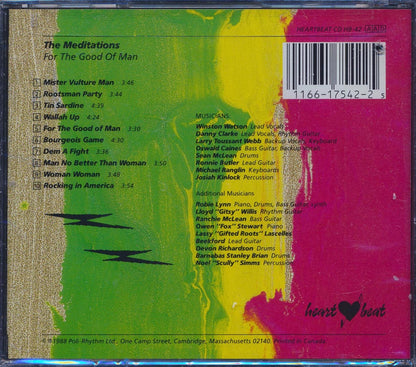 Meditations - For The Good Of Man (marked/ltd stock) Music CD