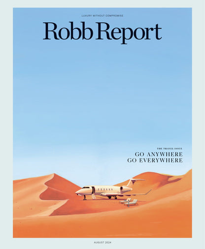 Robb Report - The Travel Issue August 2024: Greece's New It Island, Bucket List Destinations, Hotel Passalacqua Lake Como, Calistoga's Gastronomy Scene, Chateau Montelena Winning Chardonnay & More!