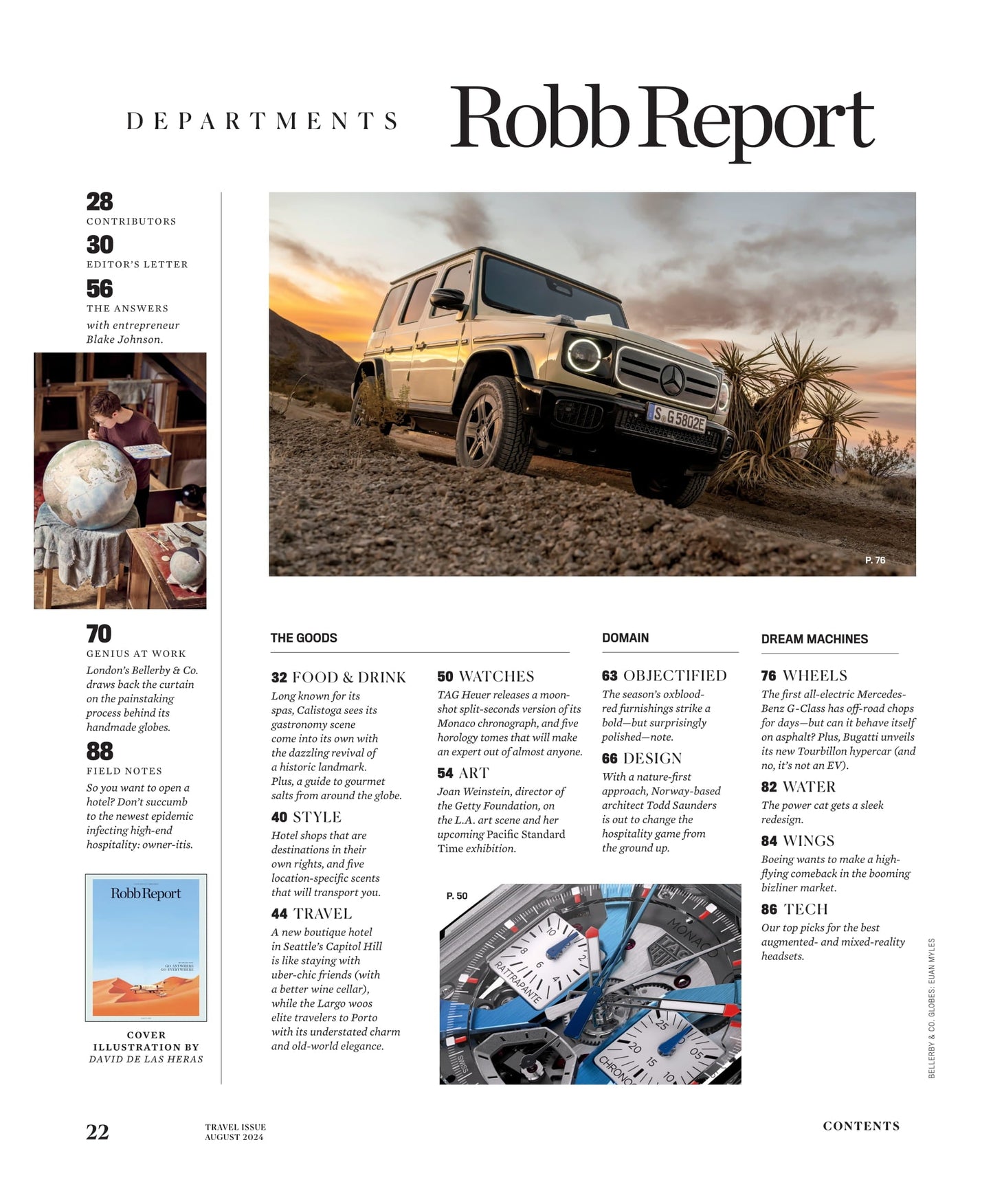 Robb Report - The Travel Issue August 2024: Greece's New It Island, Bucket List Destinations, Hotel Passalacqua Lake Como, Calistoga's Gastronomy Scene, Chateau Montelena Winning Chardonnay & More!