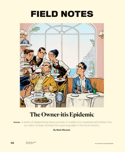 Robb Report - The Travel Issue August 2024: Greece's New It Island, Bucket List Destinations, Hotel Passalacqua Lake Como, Calistoga's Gastronomy Scene, Chateau Montelena Winning Chardonnay & More!