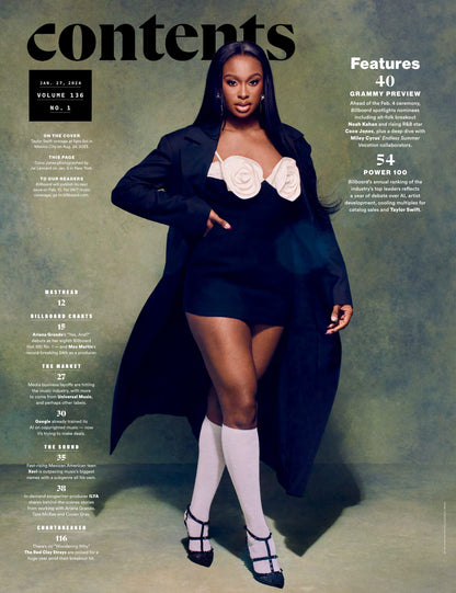 Billboard - 24.01.27 Edition: Power 100 Leaderboard, Industry's Top Leaders Reflect On Taylor Swift, Grammy Preview, Noah Kahan, Coco Jones, Miley Cyrus, Ariana Grande's Yes, And?, Layoffs & More!