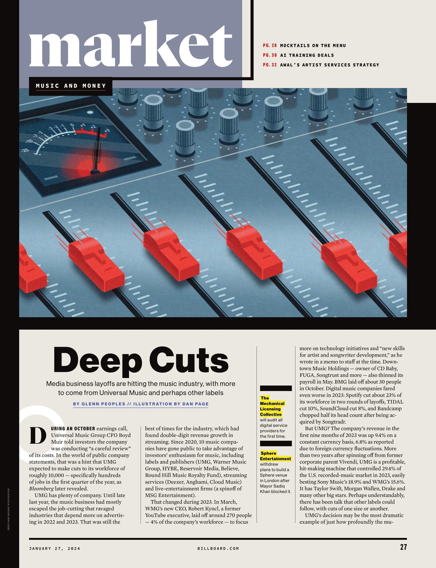 Billboard - 24.01.27 Edition: Power 100 Leaderboard, Industry's Top Leaders Reflect On Taylor Swift, Grammy Preview, Noah Kahan, Coco Jones, Miley Cyrus, Ariana Grande's Yes, And?, Layoffs & More!