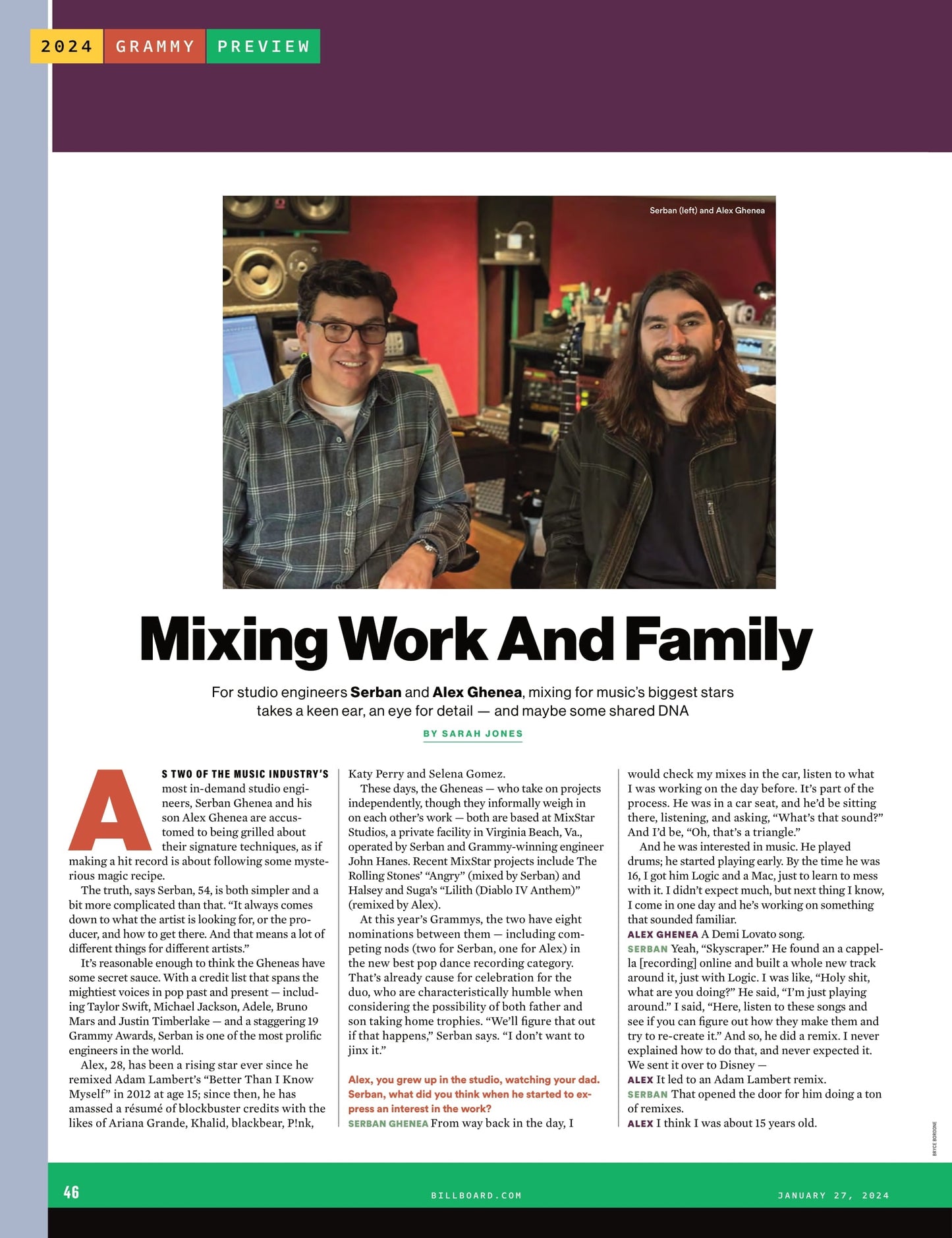 Billboard - 24.01.27 Edition: Power 100 Leaderboard, Industry's Top Leaders Reflect On Taylor Swift, Grammy Preview, Noah Kahan, Coco Jones, Miley Cyrus, Ariana Grande's Yes, And?, Layoffs & More!