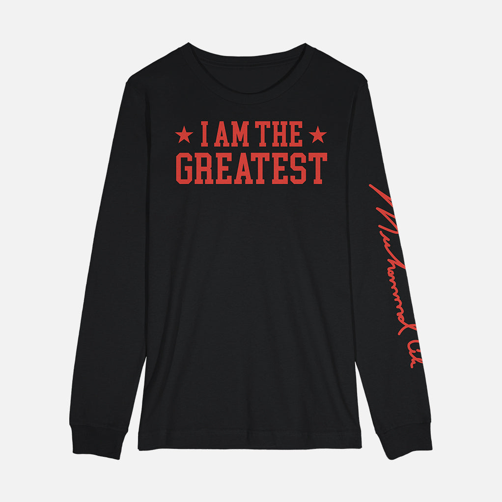 MUHAMMAD ALI I AM THE GREATEST LONG SLEEVE SHIRT
