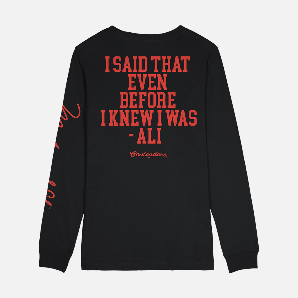 MUHAMMAD ALI I AM THE GREATEST LONG SLEEVE SHIRT