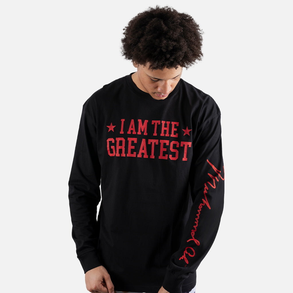 MUHAMMAD ALI I AM THE GREATEST LONG SLEEVE SHIRT