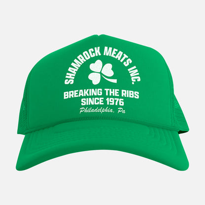 Rocky Shamrock Meats Trucker Snapback Hat Green
